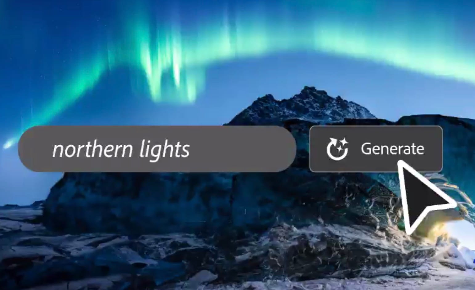 Screenshot di Photoshop AI