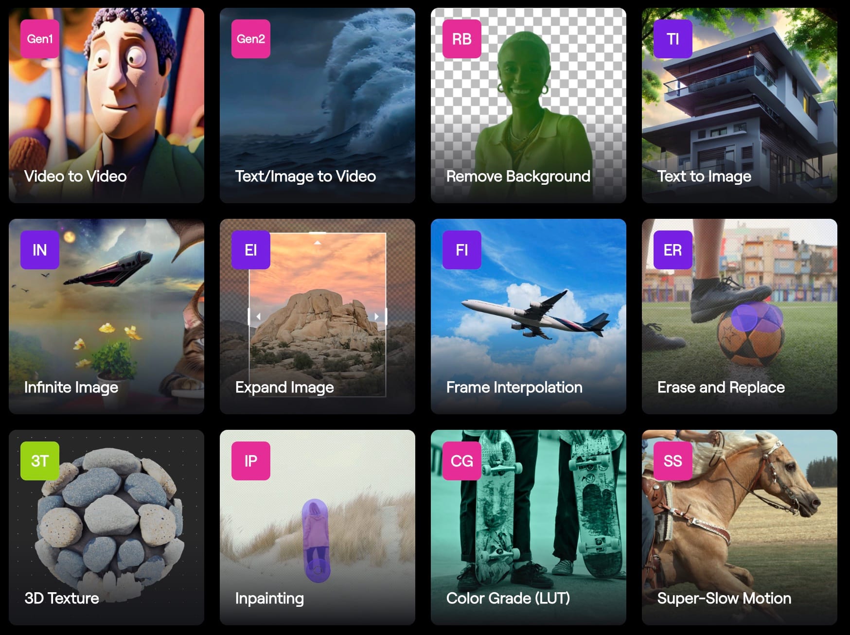 Screenshot di RunwayML Gen-2