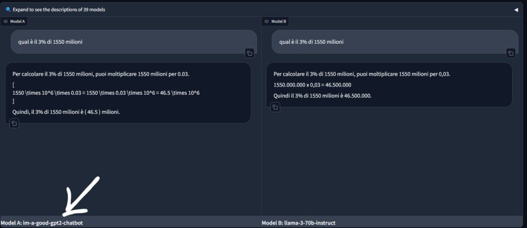 GPT2-Chatbot su LMSYS Chatbot arena