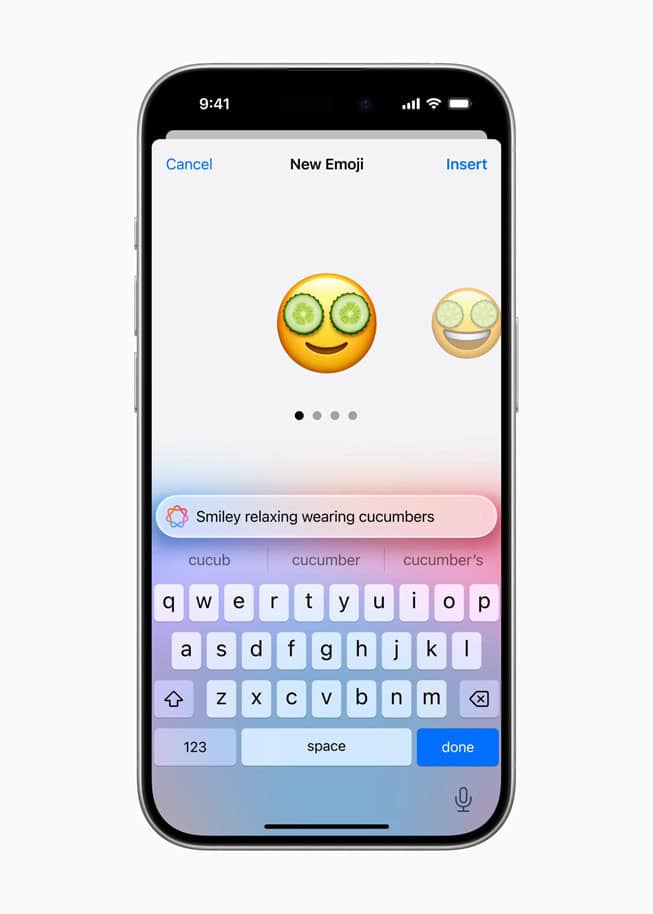 Le GenMoji di "Apple Intelligence" - da apple.com