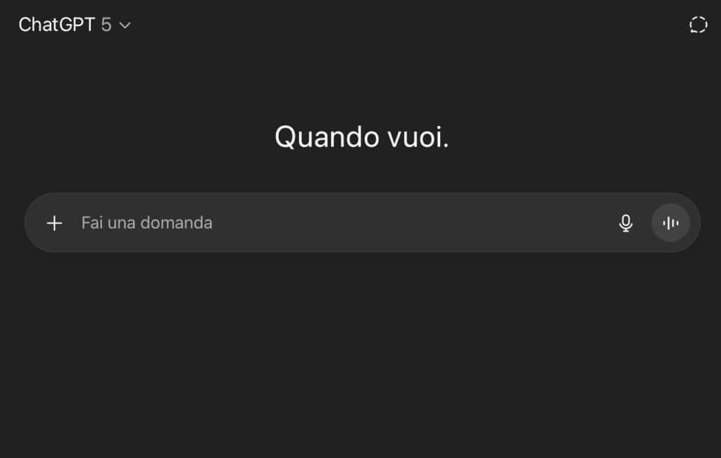 ChatGPT 5 screenshot