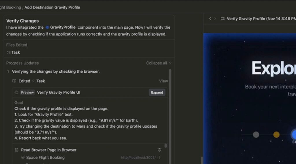 Google Antigravity screenshot