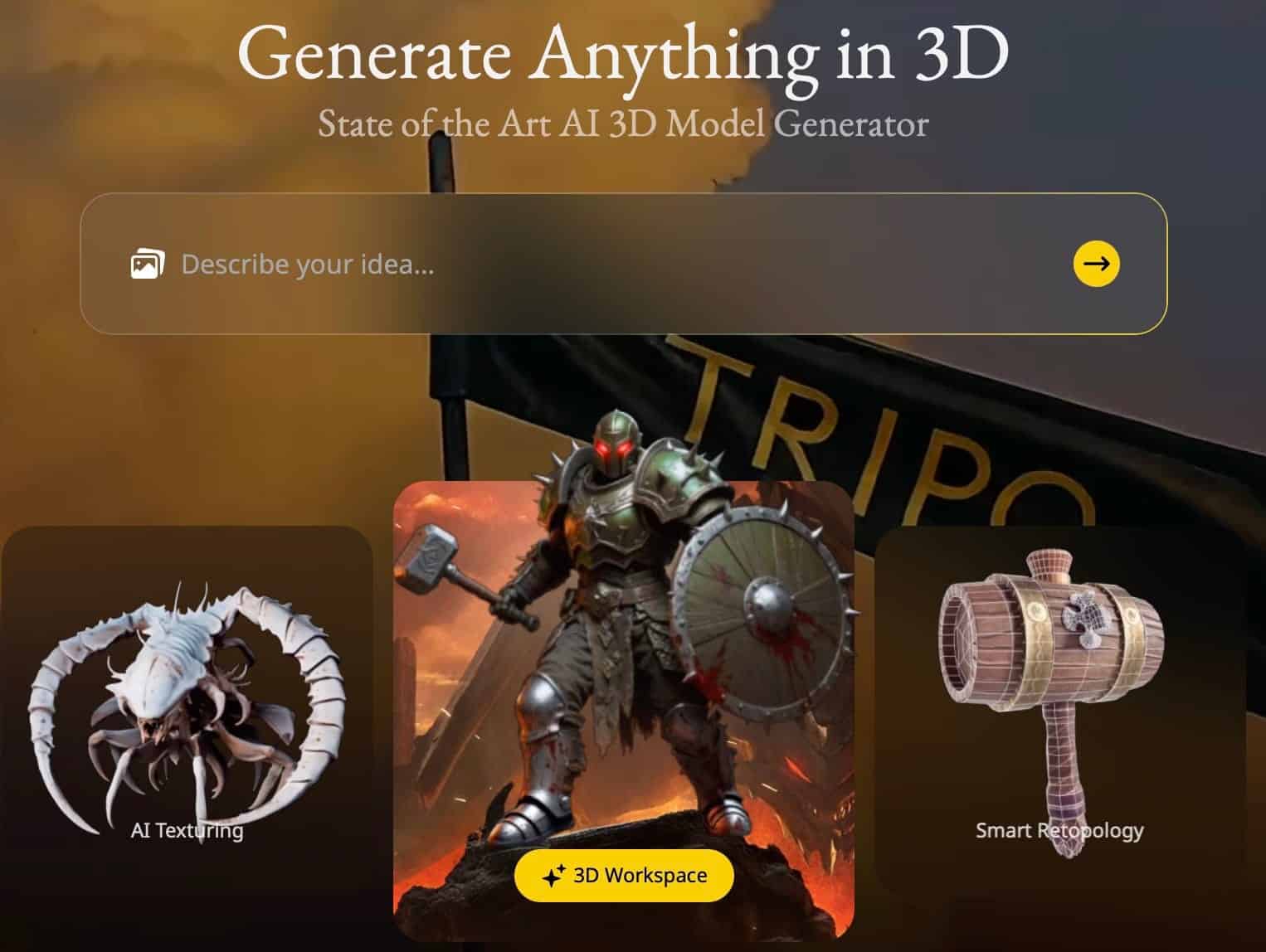 Screenshot di TripoAI