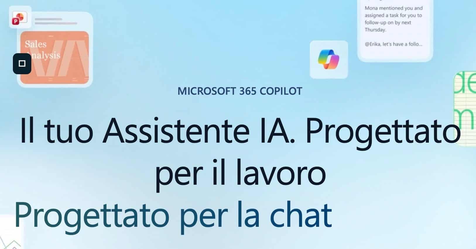 Screenshot di Microsoft 365 Copilot
